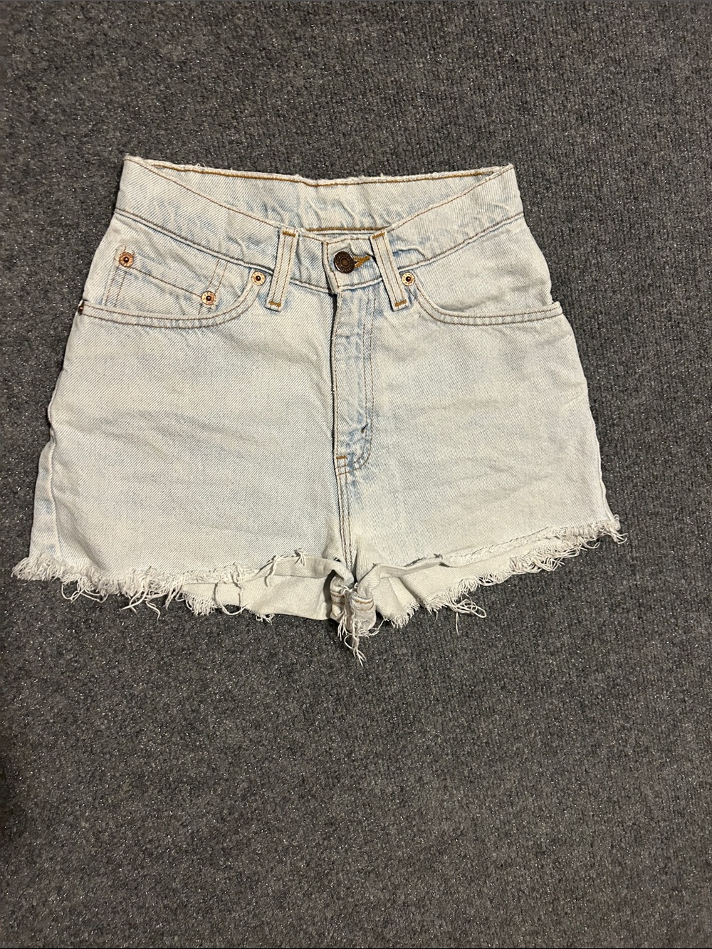 Levi's Vintage 512 Light Blue High-Rise Denim Cutoff Shorts